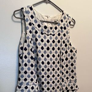 Adorable, blue and white Boden shift dress